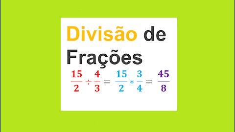 MATEMÁTICA – AULA 46 – DIVISÃO DE FRAÇÕES