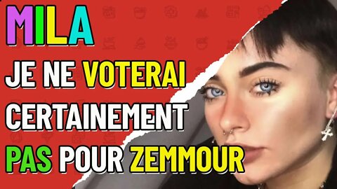 MILA "Jamais je ne soutiendrais Eric Zemmour et l'extrême droite" #mila #zemmour #woke #pls