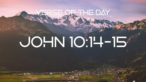 December 7, 2022 - John 10:14-15 // Verse of the Day