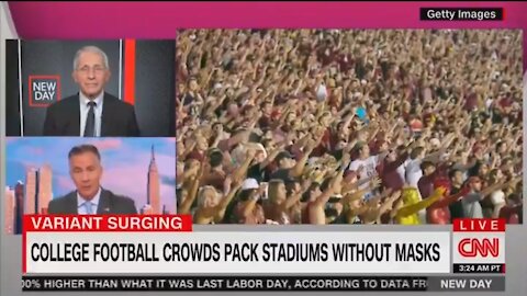 Fauci Is Upset College Football Fans Are Packing Stadiums Without Masks