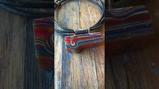 Fordite necklace #jewellery #upcycling