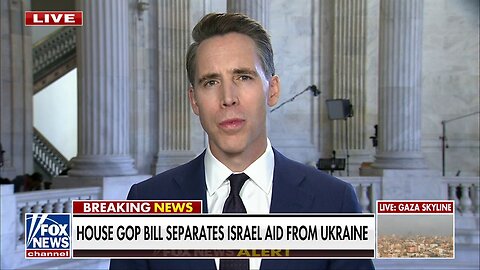 Sen. Josh Hawley Won't Support Any Gaza Funding: Goes Into The Hands Of Terrorists