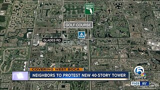 Neighbors to protest new 40-story tower