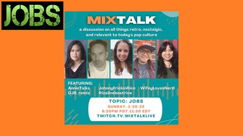 MIX TALK LIVE - Episode 9 - Jobs - Full Podcast