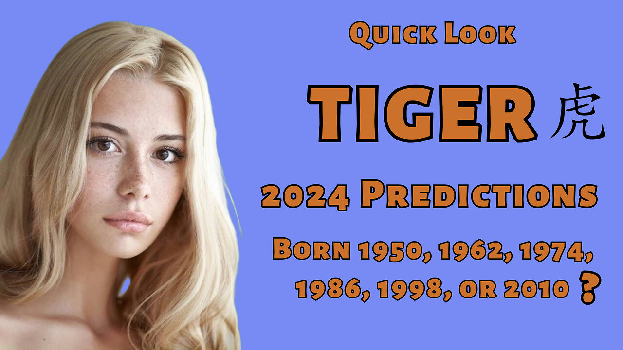 2024 Year of the Tiger Thrive in the Year of the Dragon!