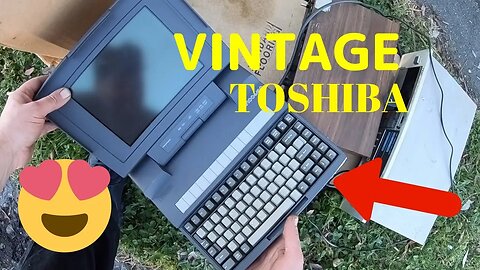 Street Scavenge Vintage Toshiba Computer Score