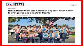 LIBERALS Triggered by Dance Team Wearing Flag Shirts