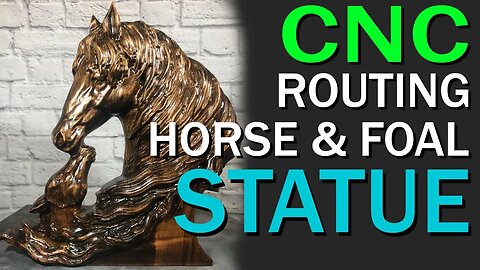 CNC Routing a Horse & Foal Statue