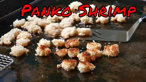 Easy Panko Crusted Shrimp on the Blackstone Griddle