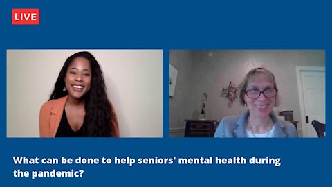 What can be done to help seniors' mental health during the pandemic?