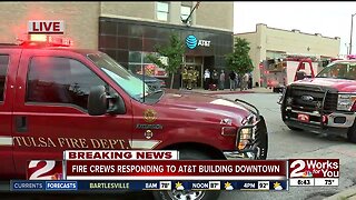 Fire reported at AT&T building in downtown Tulsa