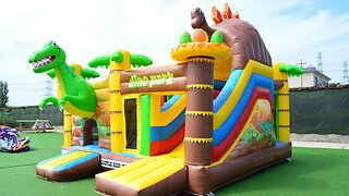 Dinosaur Theme Park #inflatables #inflatable #trampoline #slide #bouncer #catle #jumping
