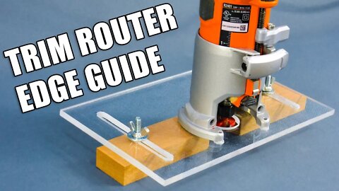 Making a Trim Router Edge Guide Jig (Palm Router Edge Guide)