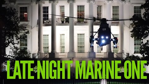 Night and Day Marine One at the White House