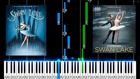 Swan Lake Theme Piano Tutorial. D Major. Medium. RE-UPLOAD
