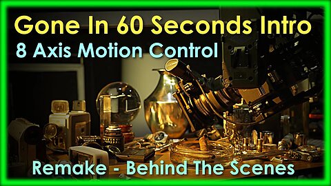 Gone In 60 Seconds Intro Motion Control Remake Using Kessler - Behind The Scenes