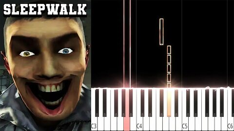 sleepwalk [sfm] (DaFuq!?Boom!) (Beginner/Super Easy) Piano Tutorial