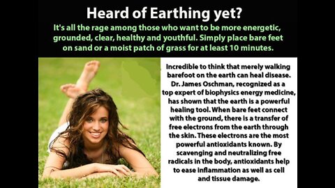 HEARD of BAREFOOT GROUNDING & EARTHING YET?