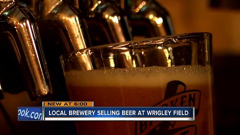 Local brewery selling beer at Wrigley Field