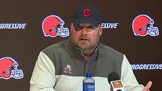 Freddie Kitchens talks to media about upcoming season