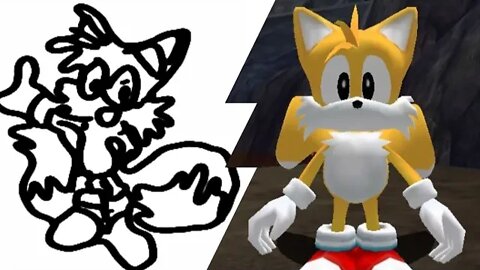 How to Draw Tails from Sonic in One Minute?