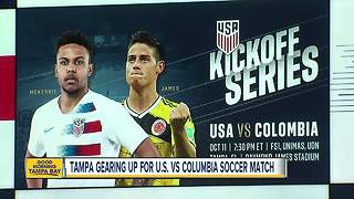 USA and Columbia Men's national soccer teams square off at Raymond James Stadium