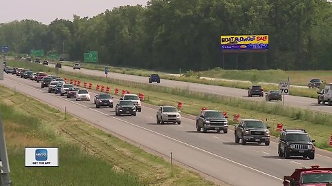 Pavement buckle Northbound US 41 north of Lineville Road