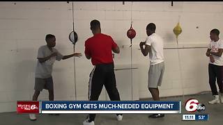 Indianapolis boxing gym receives new equipment