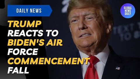 Trump Reacts to Biden's Air Force Commencement Fall