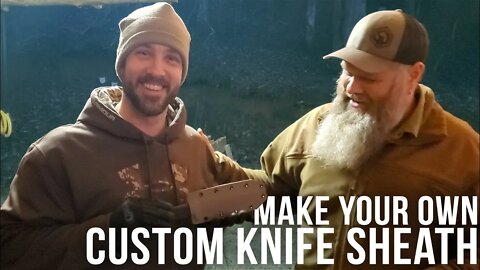 Making a Knife Sheath for Angery American | ft. ON Three