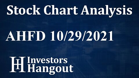 AHFD Stock Chart Analysis Active Health Foods Inc. - 10-29-2021