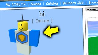 MAKING A 2007 ROBLOX ACCOUNT!