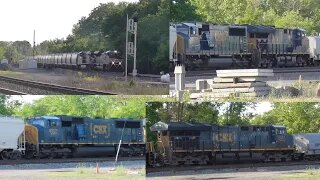 Norfolk Southern 14N Manifest Mixed Freight Train with 2 CSX DPU's from Berea, Ohio May 28, 2022
