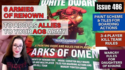 Enjoying the White Dwarf - Issue 486, Includes Rules for Armies of Renown!