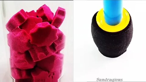 Satisfying ASMR Kinetic Sand Drop & Squish #asmr #satisfying #kineticsand #trending