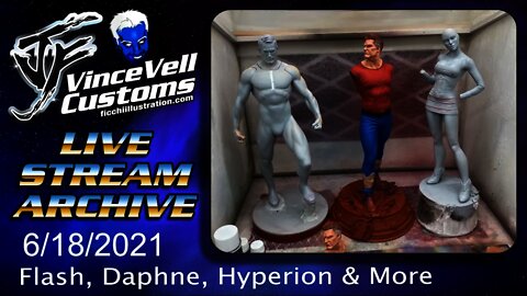 VinceVellCUSTOMS Live Stream - Flash Paint work, Daphne, Hyperion & more