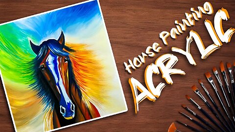 Horse Painting Colors | Acrylic Painting for Beginners | Step-by-Step Tutorial