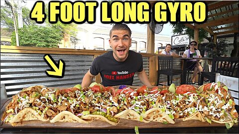 "NO ONE WILL EVEN TRY" $100 UNBEATEN CHICKEN KEBAB CHALLENGE (Gyro Challenge)