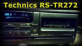 Technics RS-TR272 - Vintage Auto Reverse Dual (Double) Cassette Deck w Dolby B, C Hx-Pro review