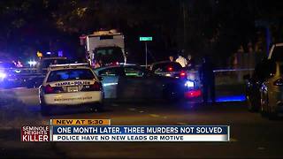Police still have no leads one month after first serial Seminole Heights murder