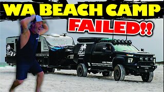 MEMBINUP BEACH CAMPING FAIL | STRONG WINDS AND HIGH TIDES! | FREE CAMPING ON THE BEACH