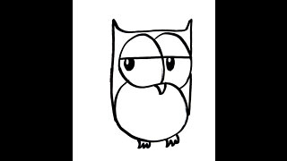 Easy Peasy!! Owl