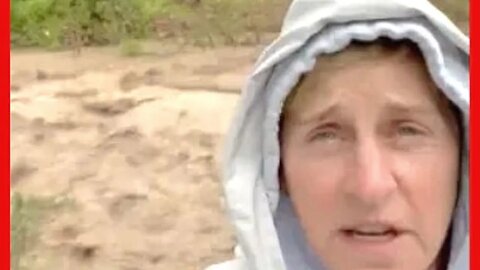 Ellen Degeneres Can't Flee Massive Floods