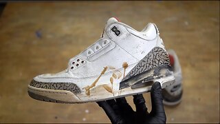 Restoring $700 Air Jordan White Cement 3s