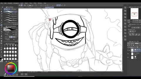 Lets Draw A RASTA MINION in CLIP STUDIO PAINT , SpeedArt video