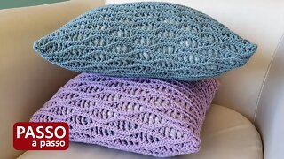 Capa para almofada em crochê | Persa Premium 100% Algodão