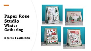 Paper Rose Studio | Winter Gathering | 8 cards 1 collection