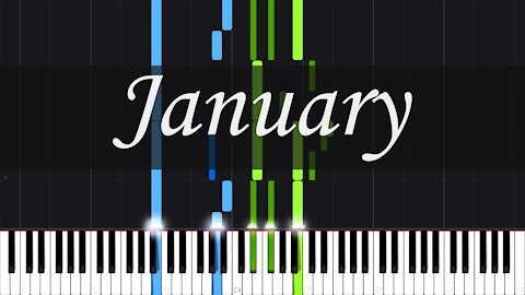 January: At the Fireside - Pyotr Ilyich Tchaikovsky [Piano Tutorial] (Synthesia)