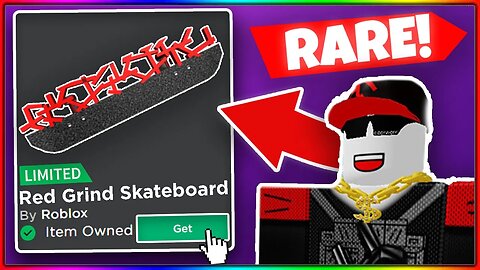 (💎RARE!) How To Get The Red Grind Skateboard On Roblox!