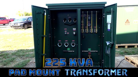 225 KVA Pad Mount Transformer - 20780Y/12000 Grounded Wye Primary, 208Y/120 Wye-n Secondary